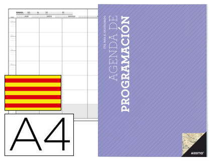 Agenda de Programación Additio A4 en catalán